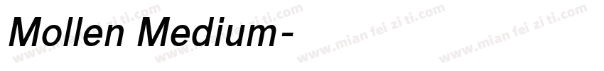 Mollen Medium字体转换